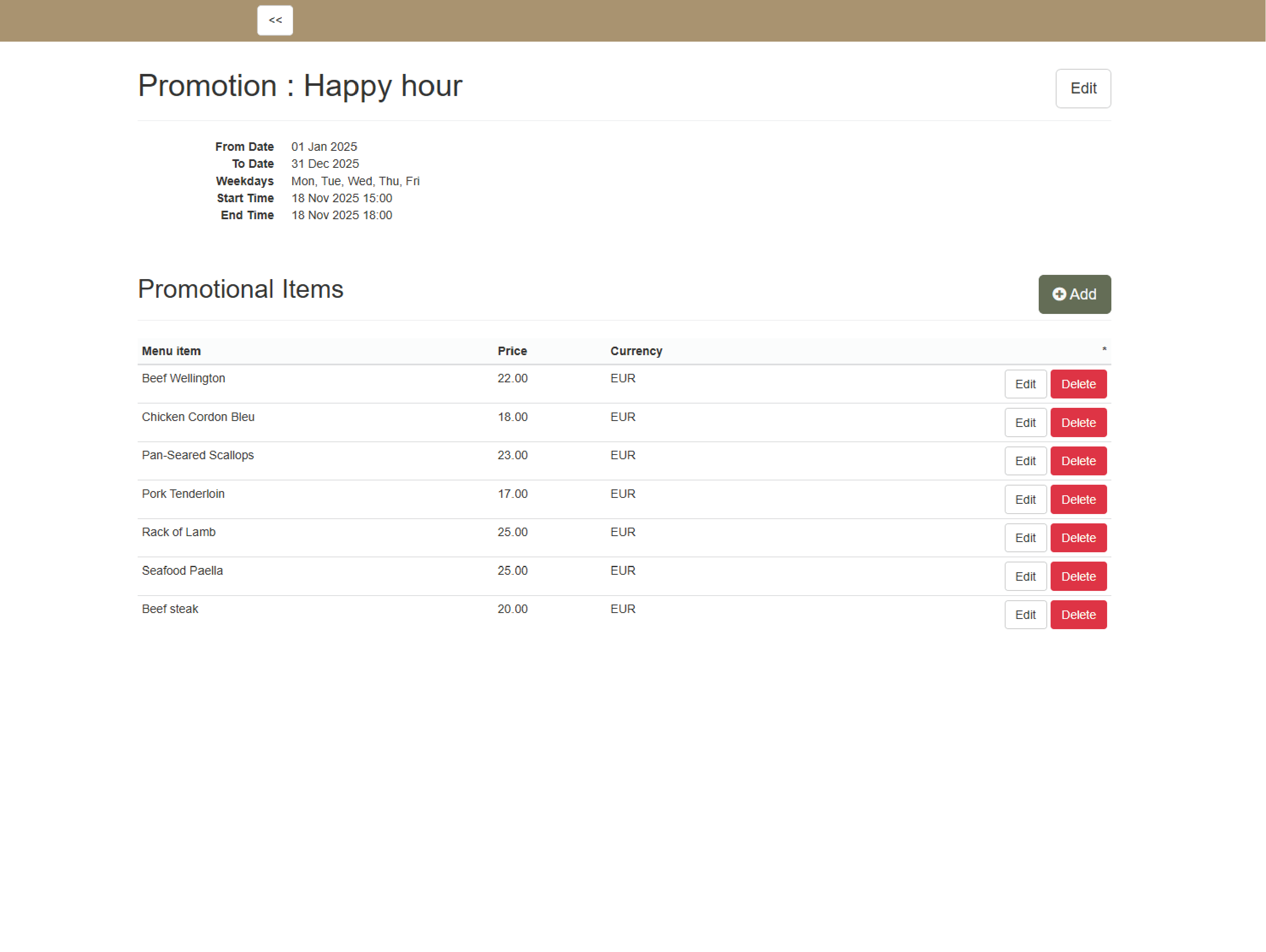 Adapt menus and prices in real time 3 of 3