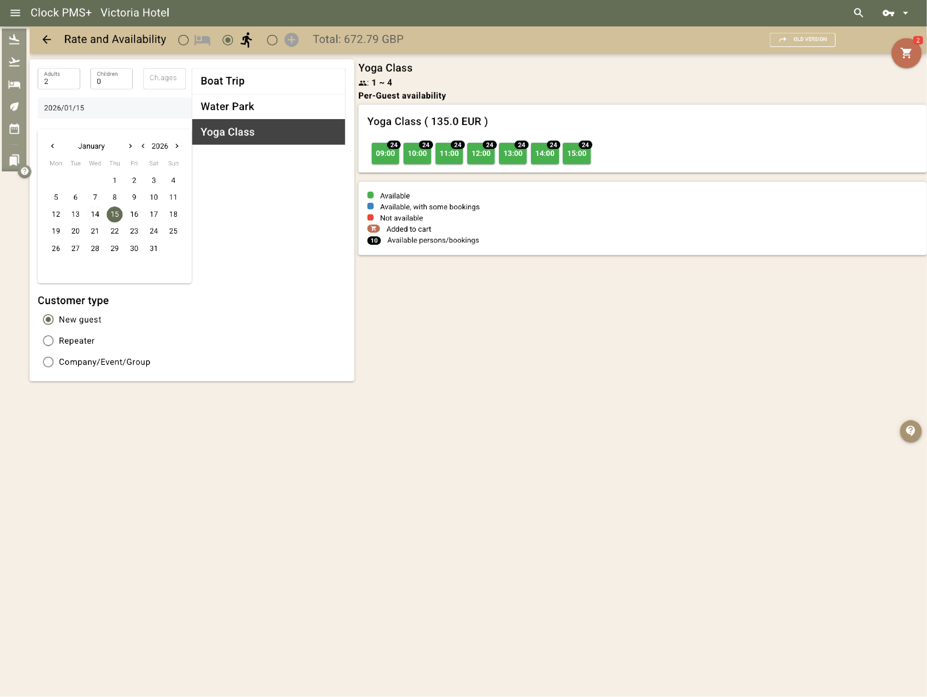 Book rooms, services, and experiences in one flow 2 of 4