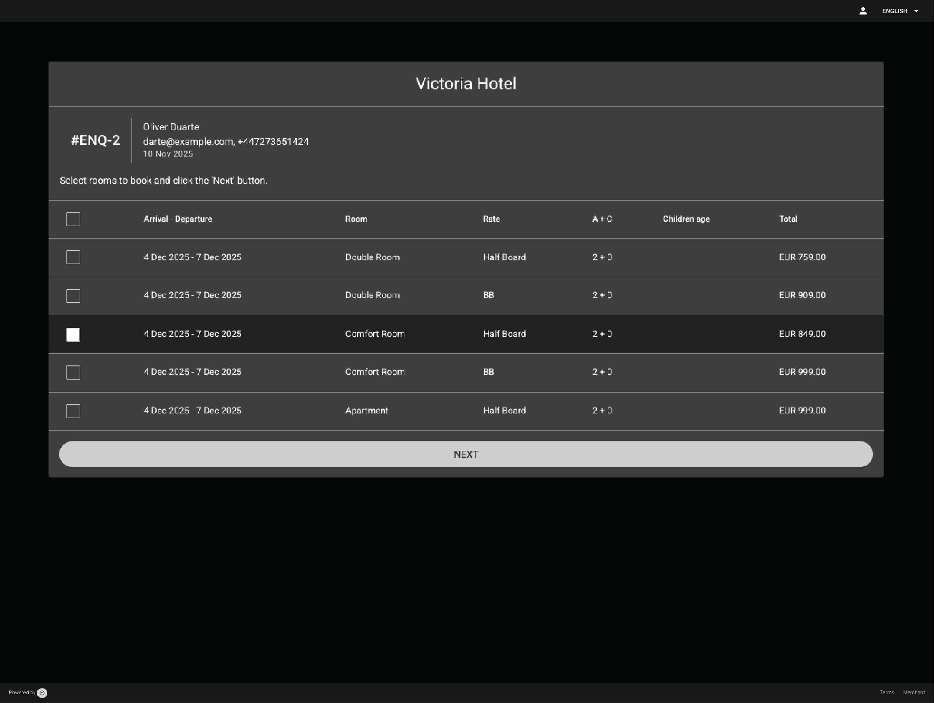 Booking Enquiries & Confirmations 2 of 2