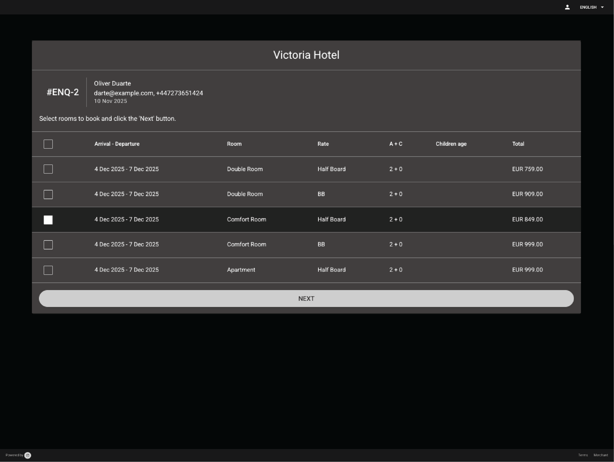 Booking Enquiries & Confirmations 2 of 2