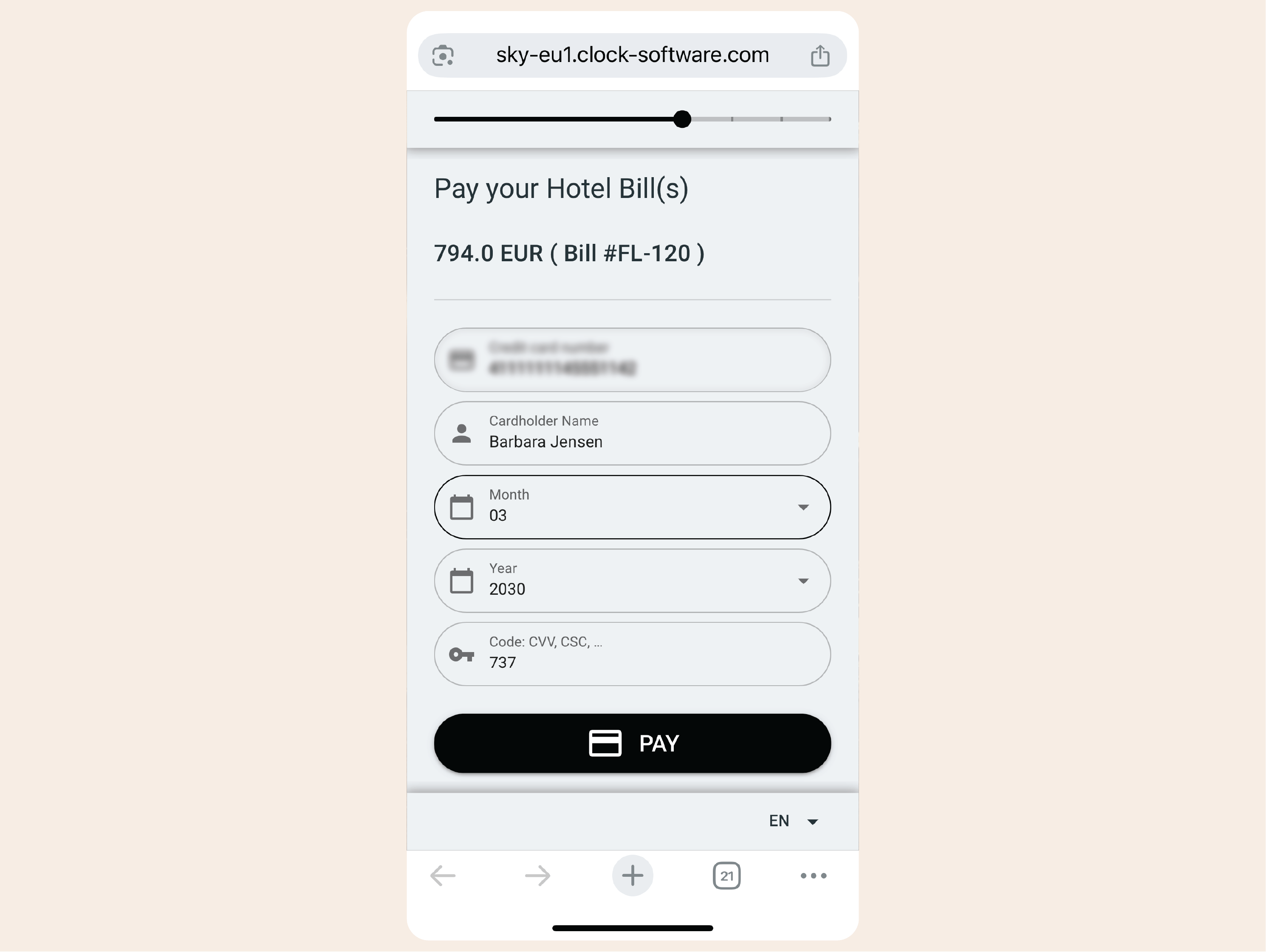 Collect payments ahead of time