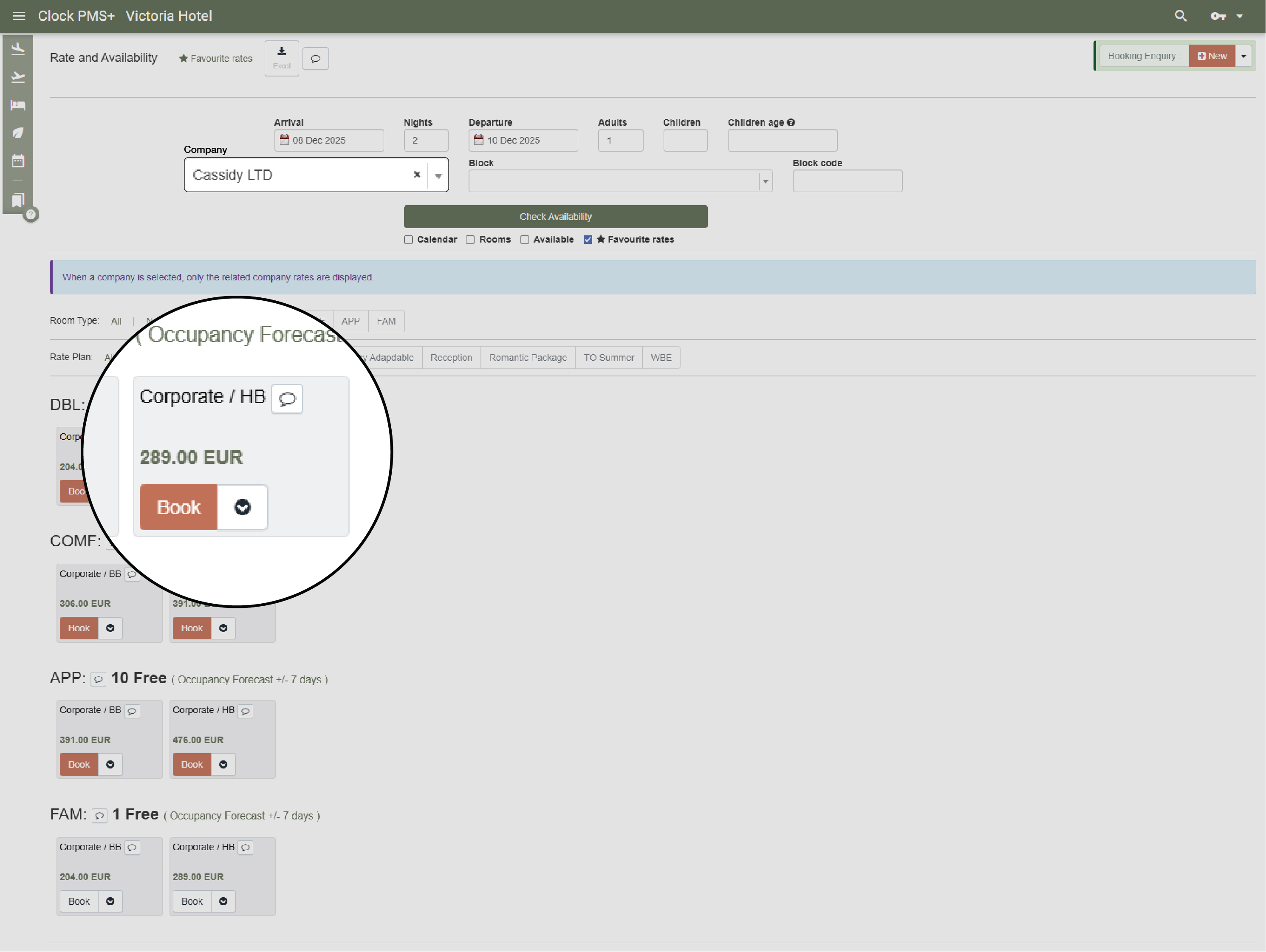 Company, Agent, and Contracted Bookings 1 of 2-1