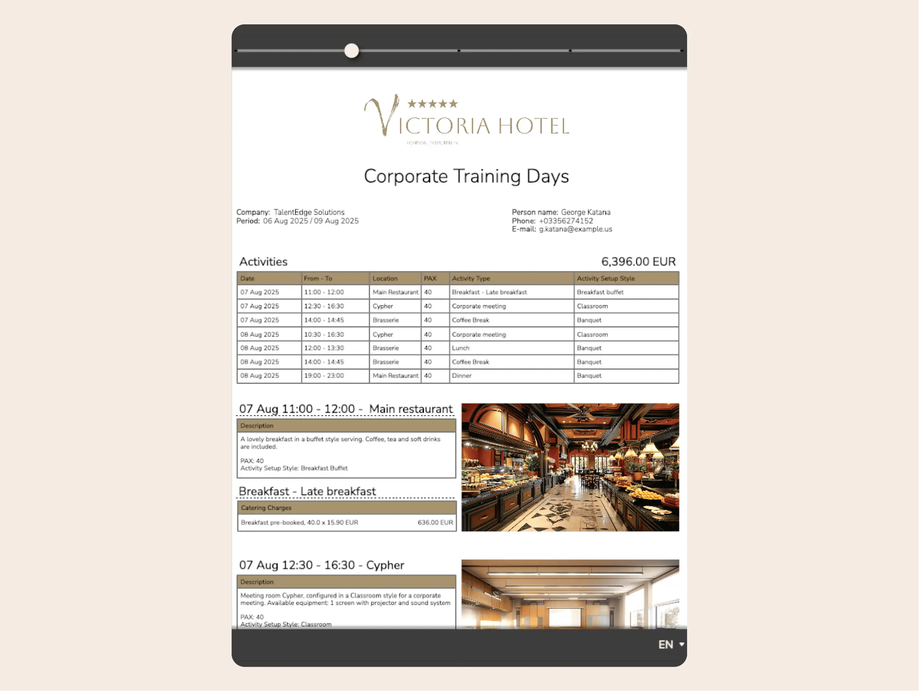 Confirm and collect deposits instantly