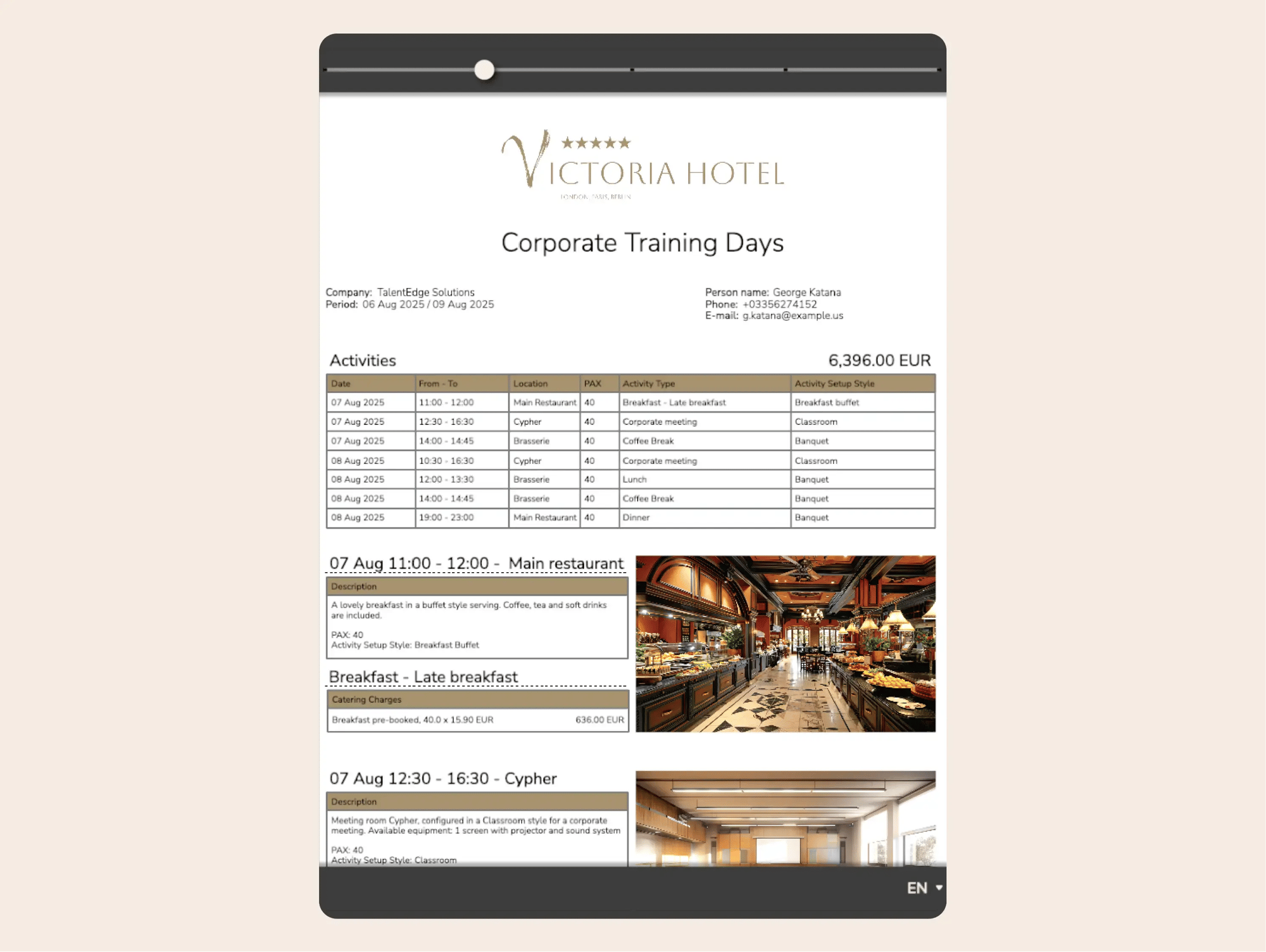 Confirm and collect deposits instantly