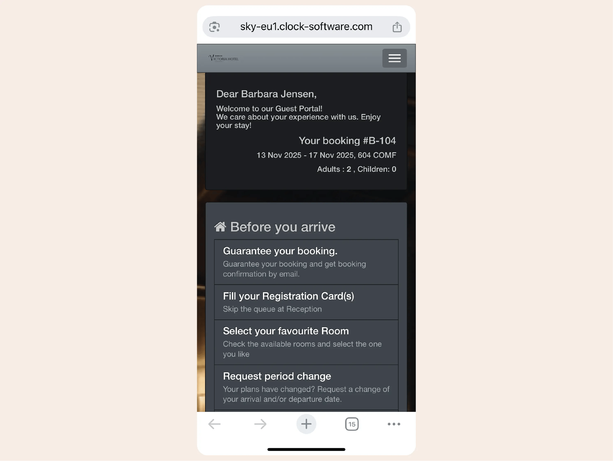 Give guests one branded digital hub 1 of 4