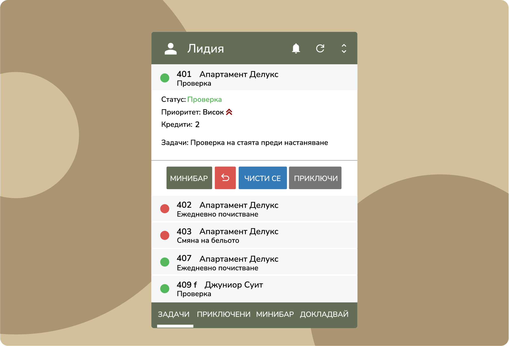 Осигурете постоянна свързаност за камериерския екип