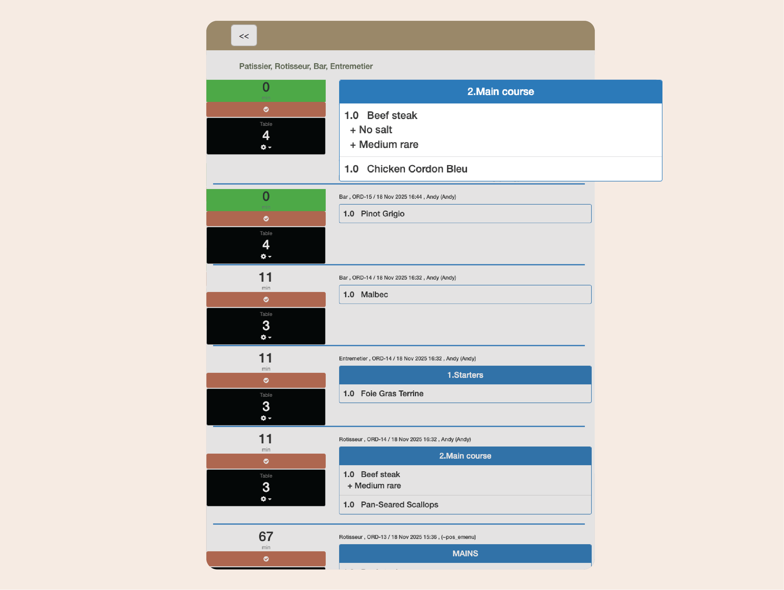 Keep the kitchen in sync