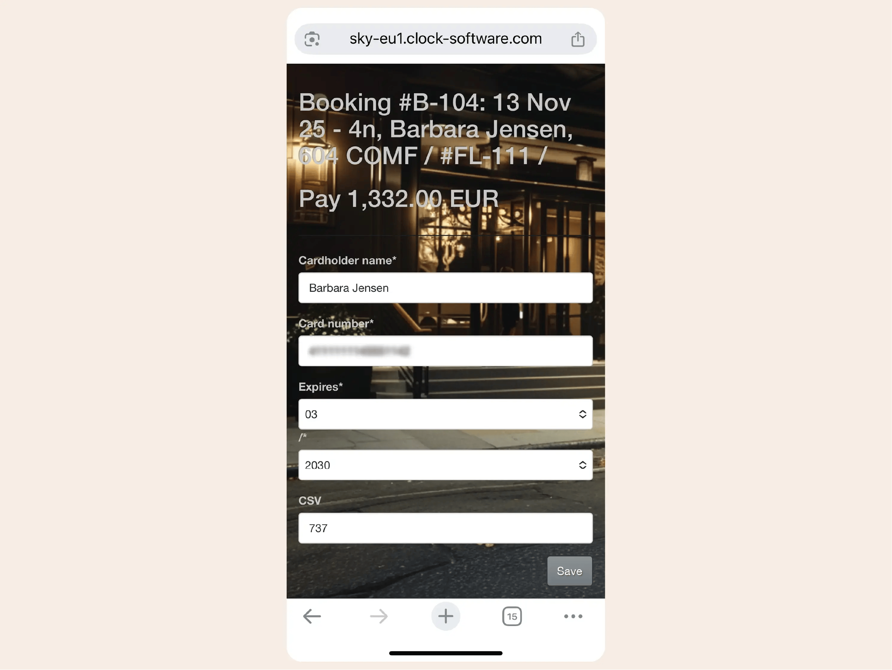 Let guests handle payments themselves 3 of 4
