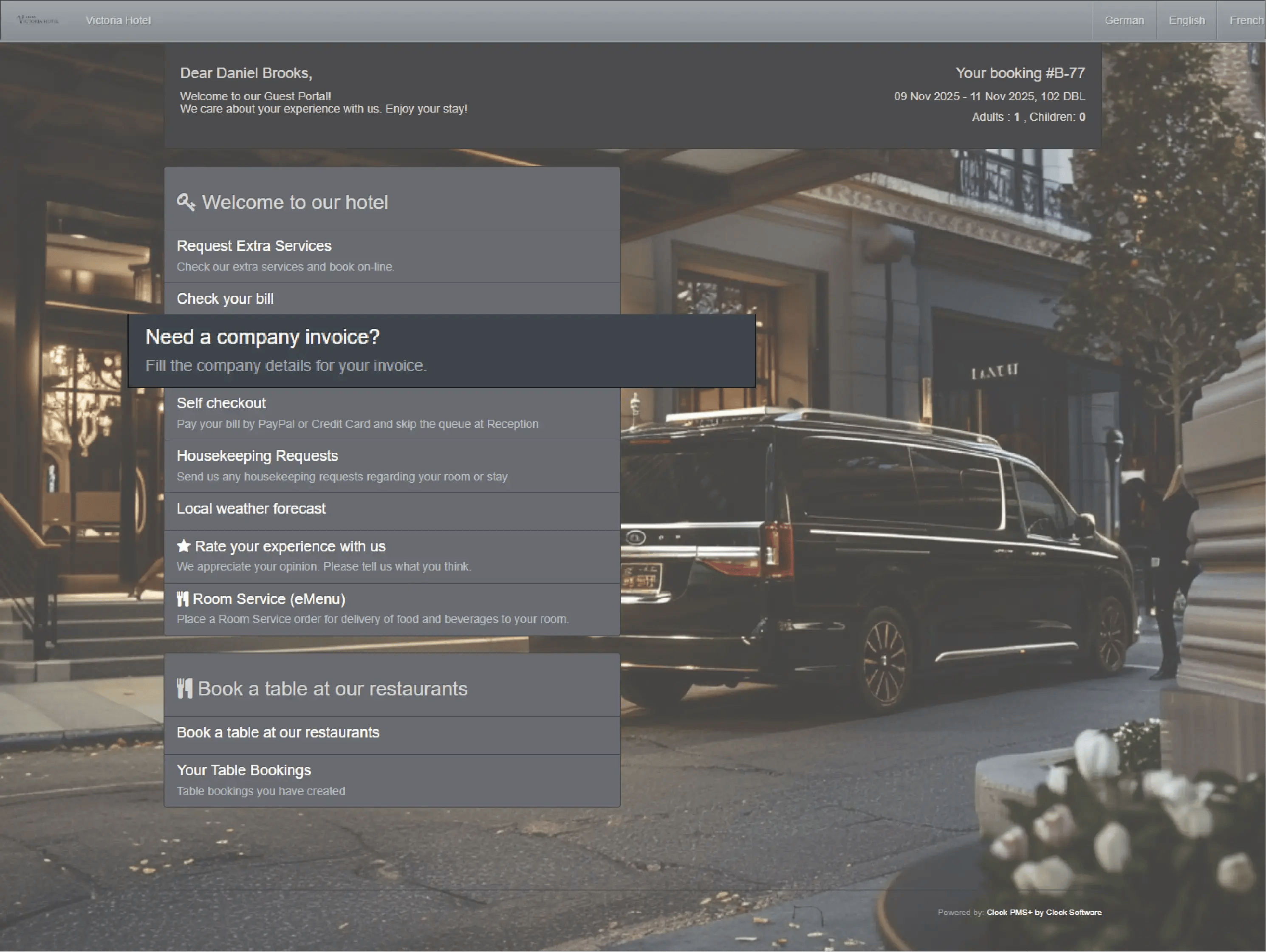 Let guests handle their billing 1 of 3