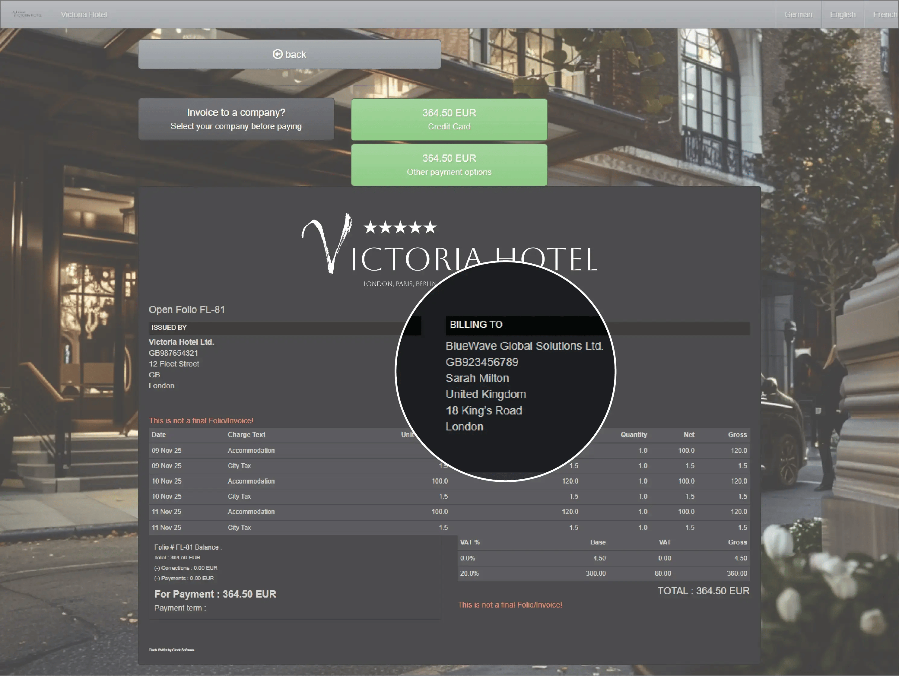 Let guests handle their billing 3 of 3