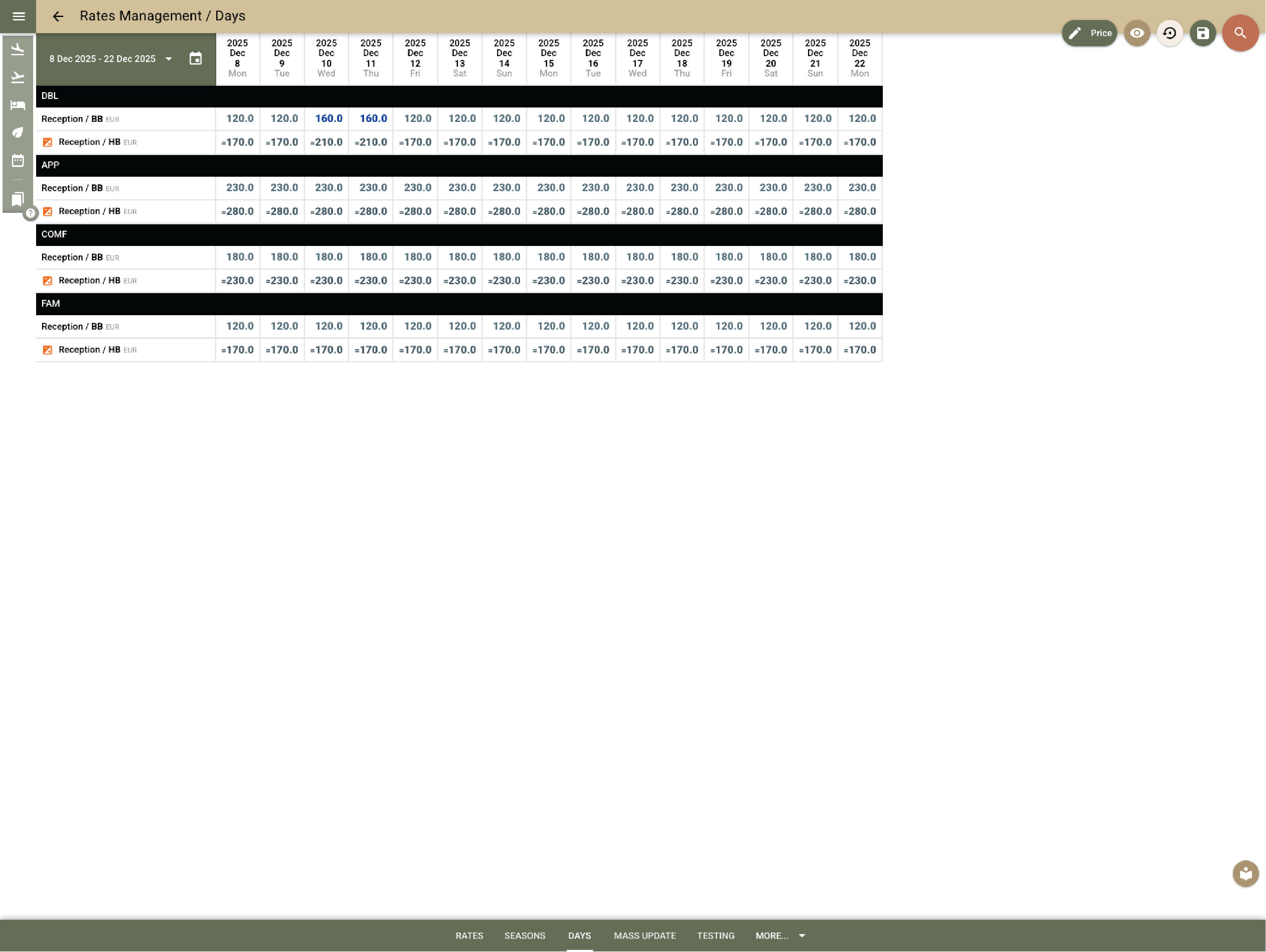 Manage all your rates from one place 3 of 5