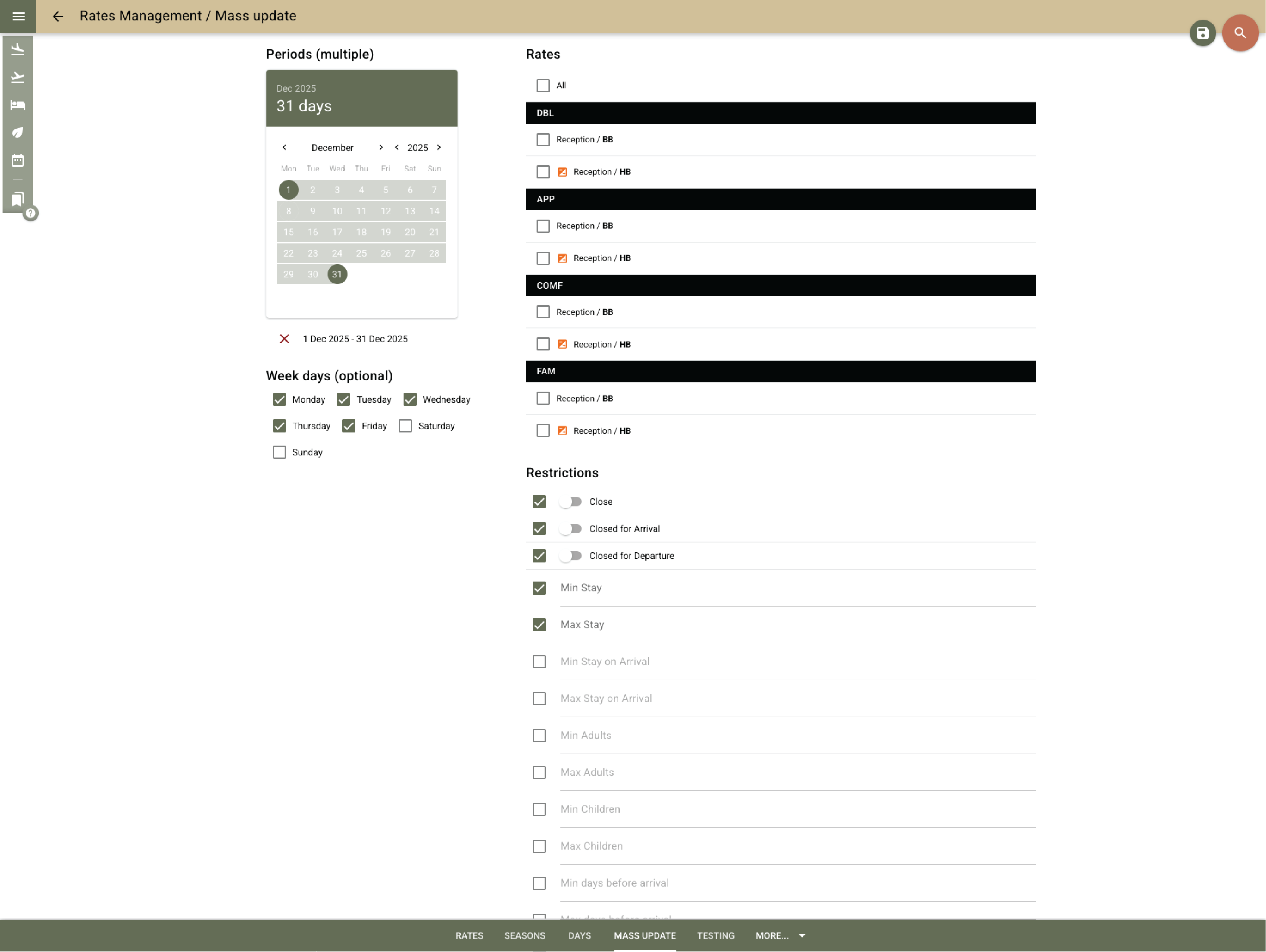 Manage all your rates from one place 4 of 5