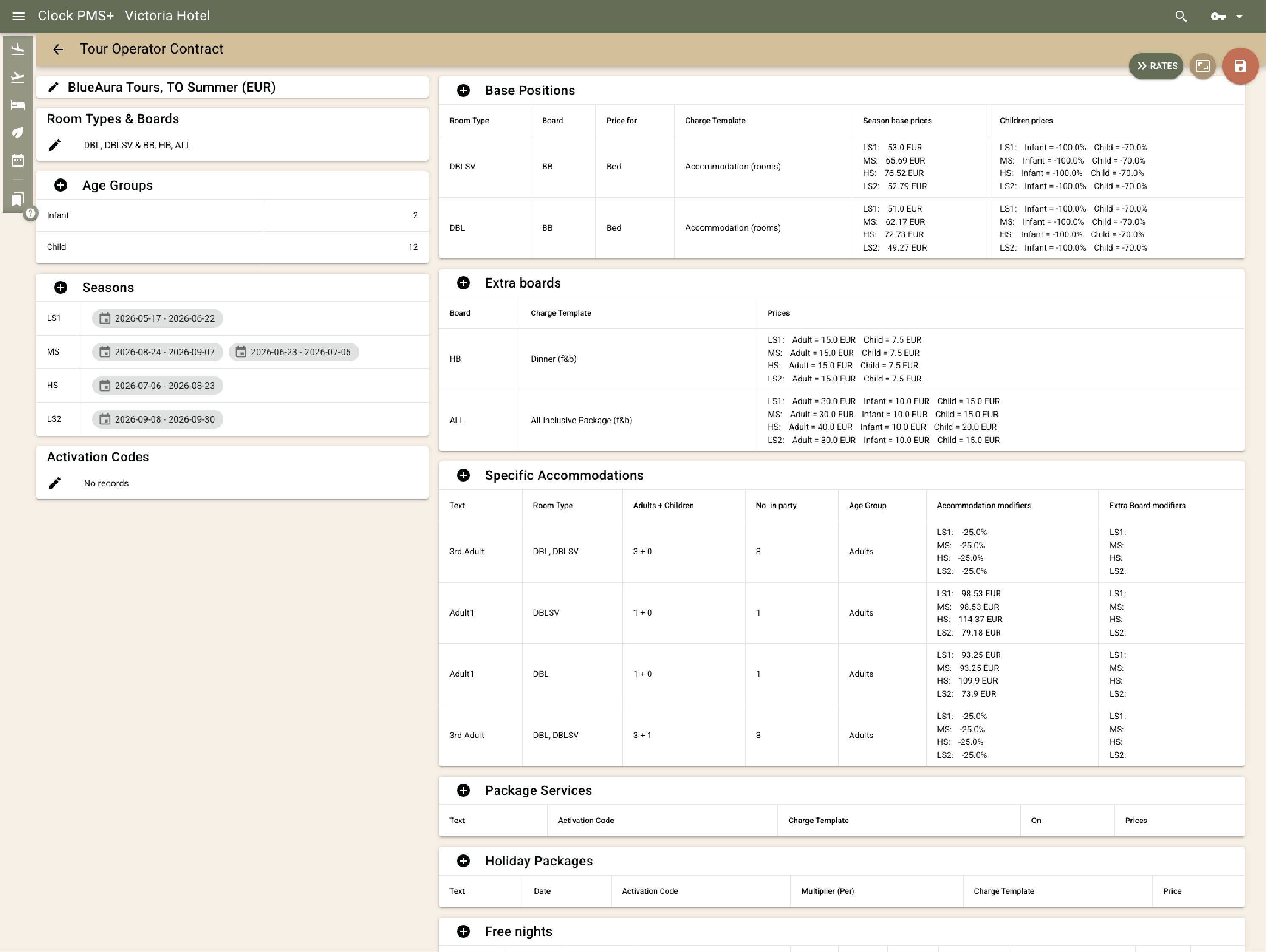 Manage tour‐operator, company, and agent contracts 1 of 2