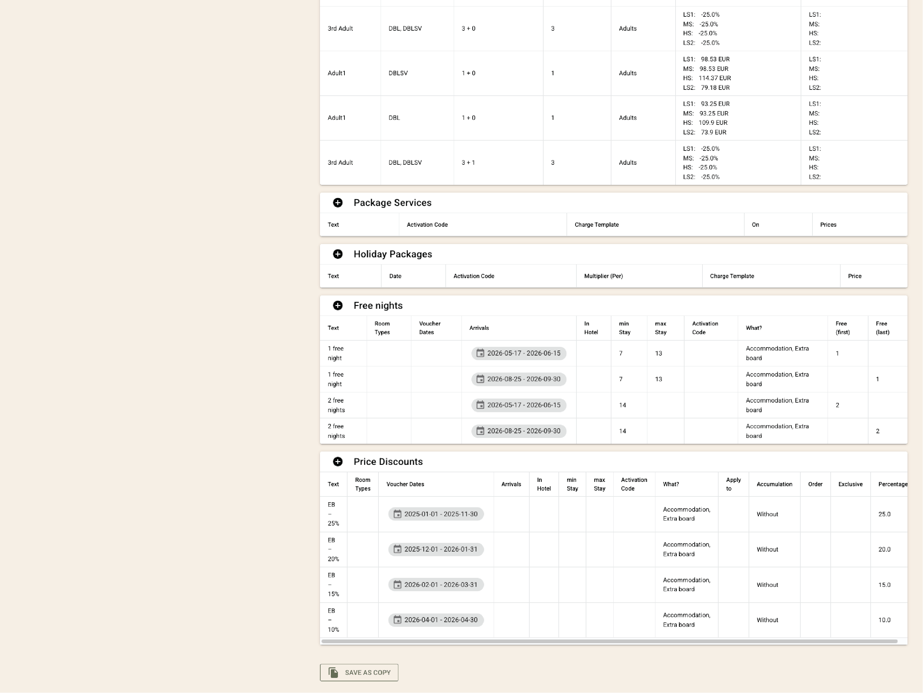 Manage tour‐operator, company, and agent contracts 2 of 2