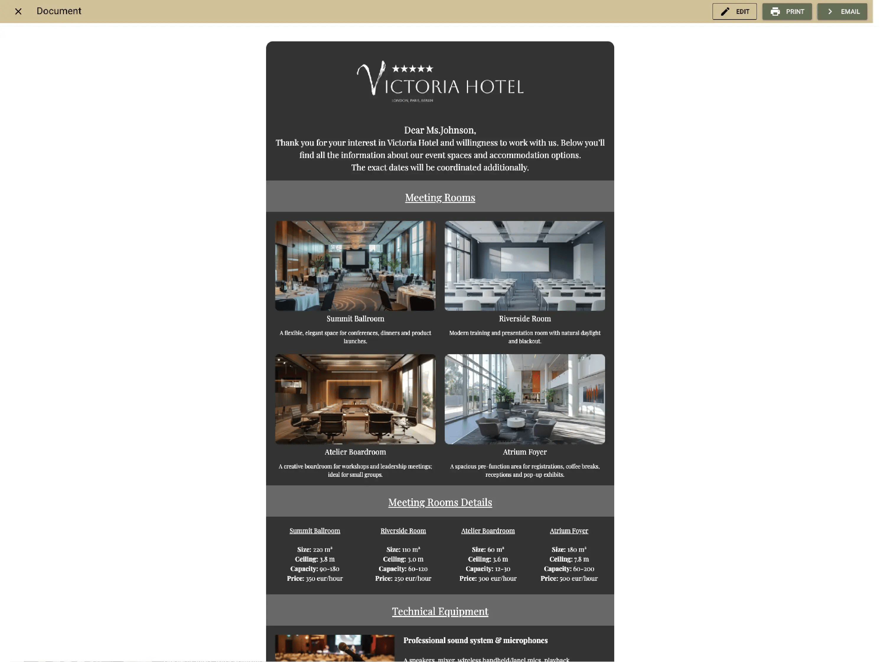 Respond fast with on-brand documents