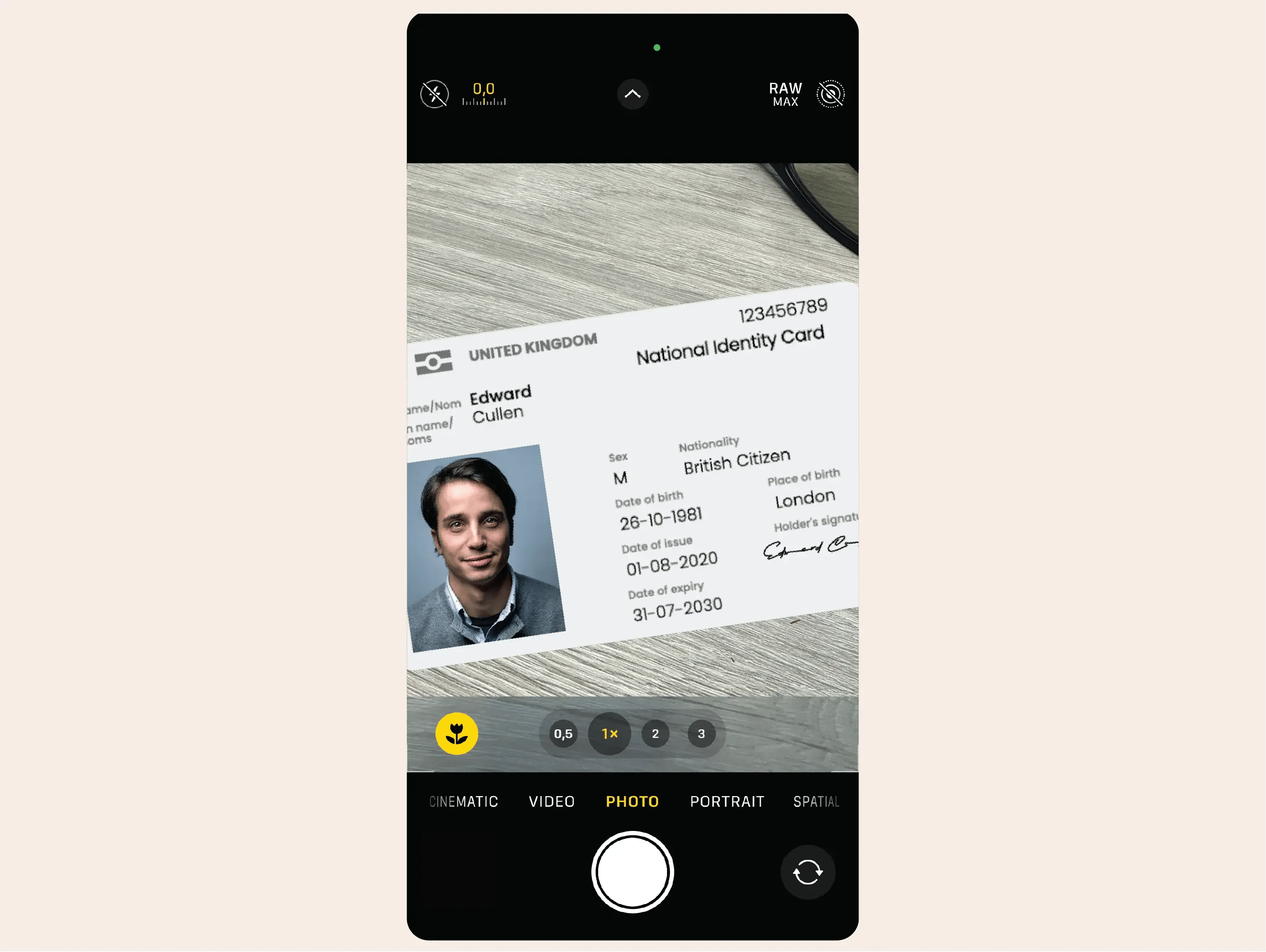 Scan IDs to prefill and protect 1 of 2
