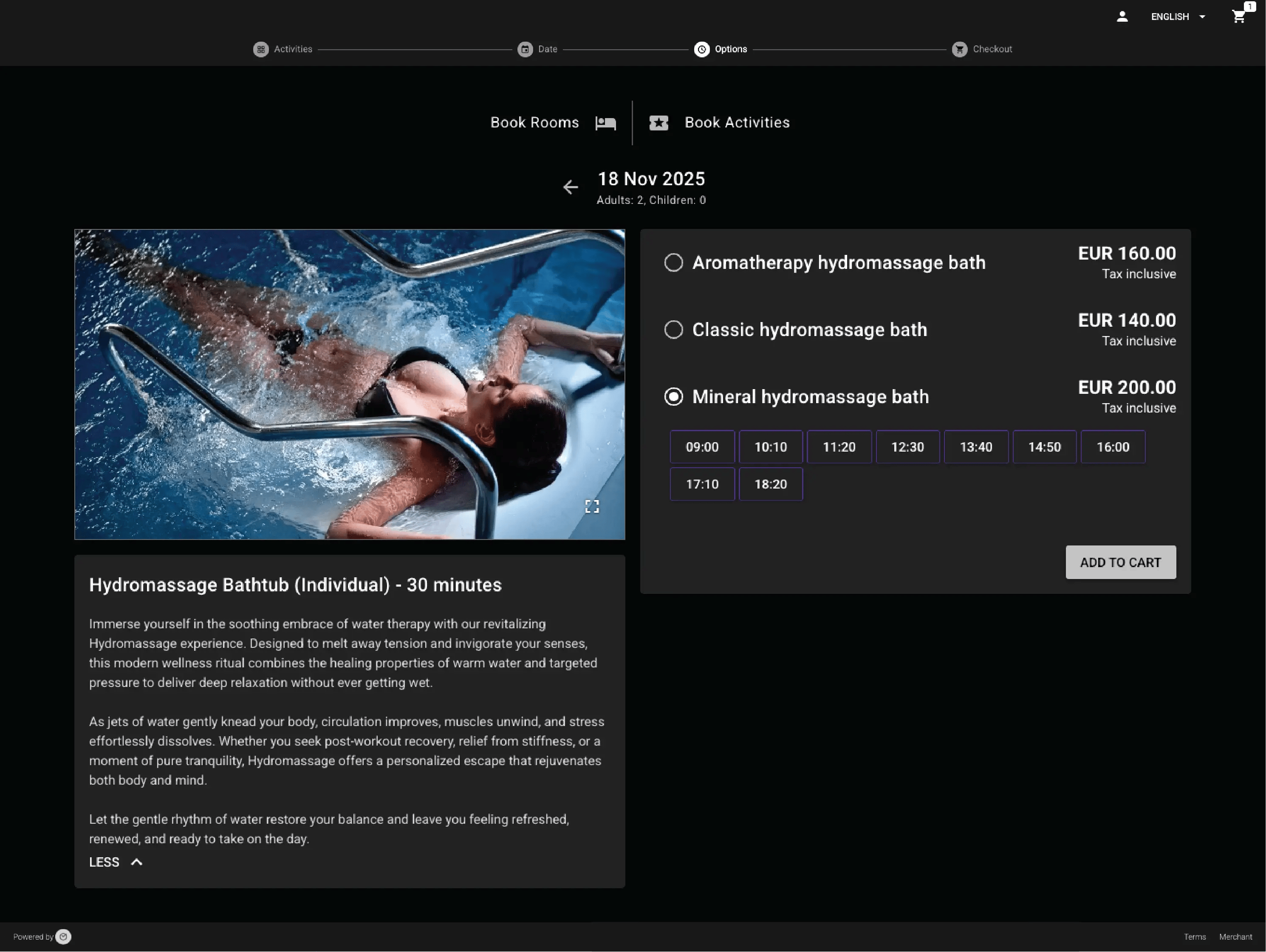 Sell activities and experiences seamlessly