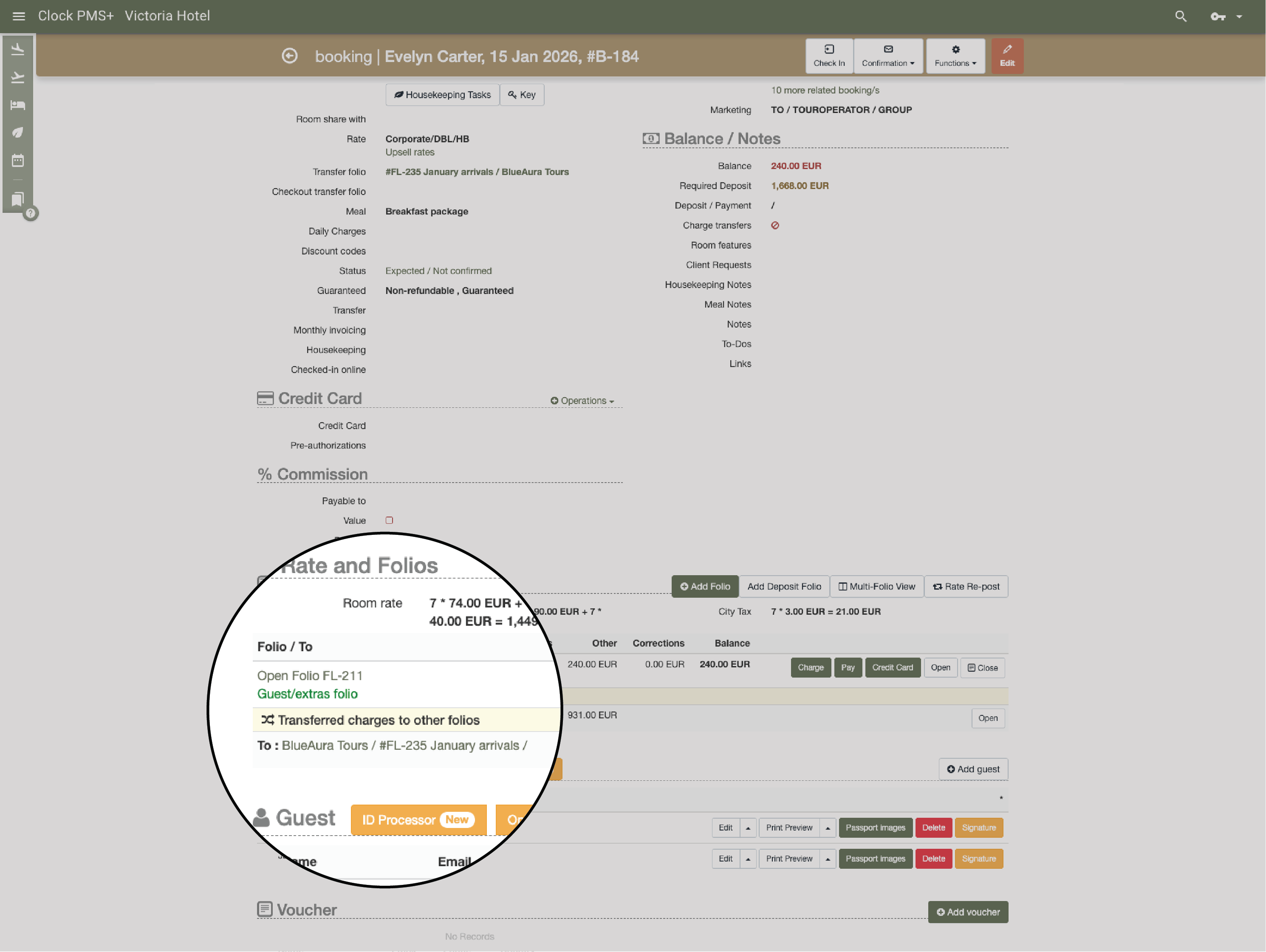 Разделяйте автоматично сметките на туроператори и фирми от личните сметки на гостите