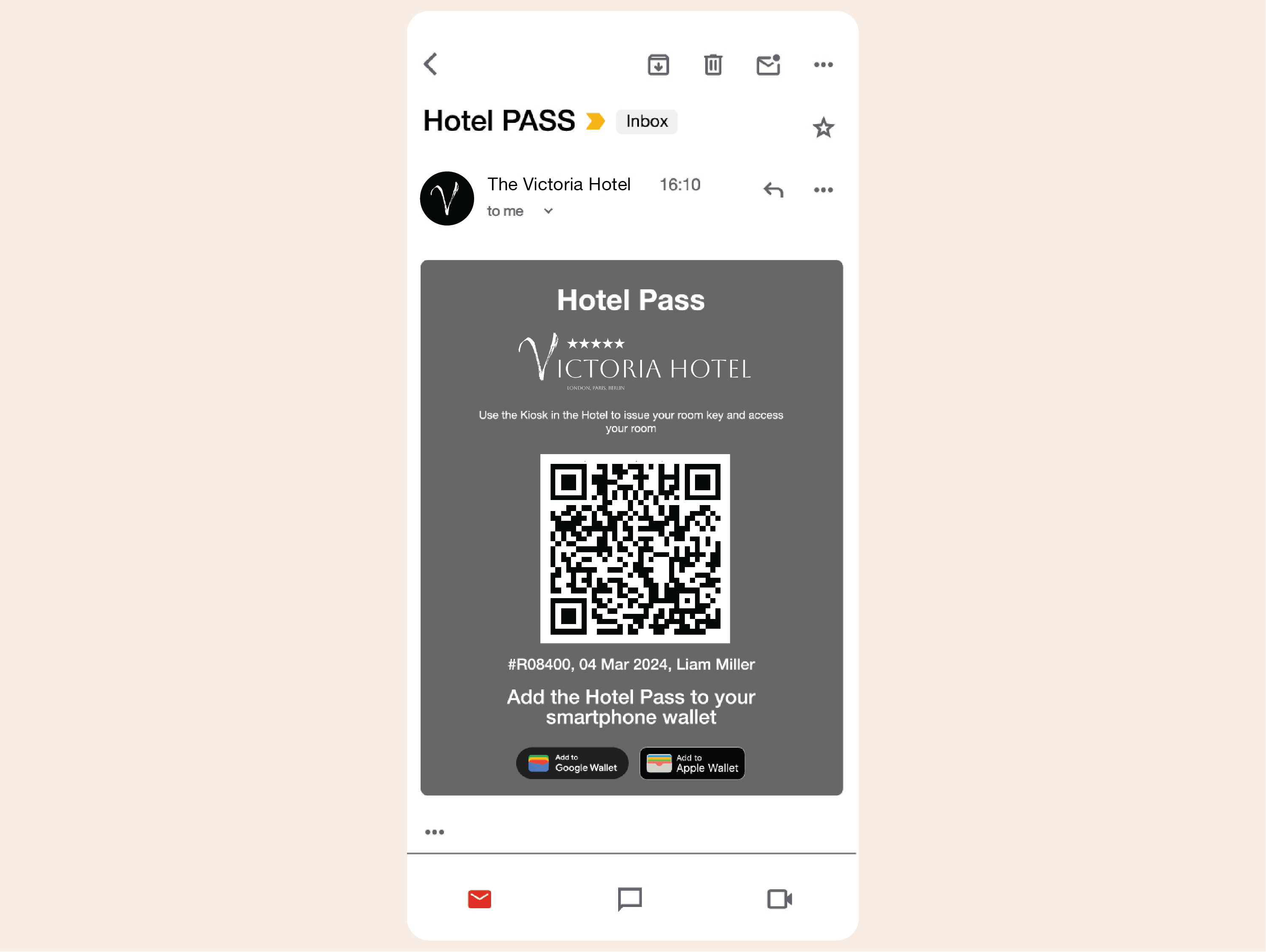 Simplify on‐site arrivals with QR Hotel Passes