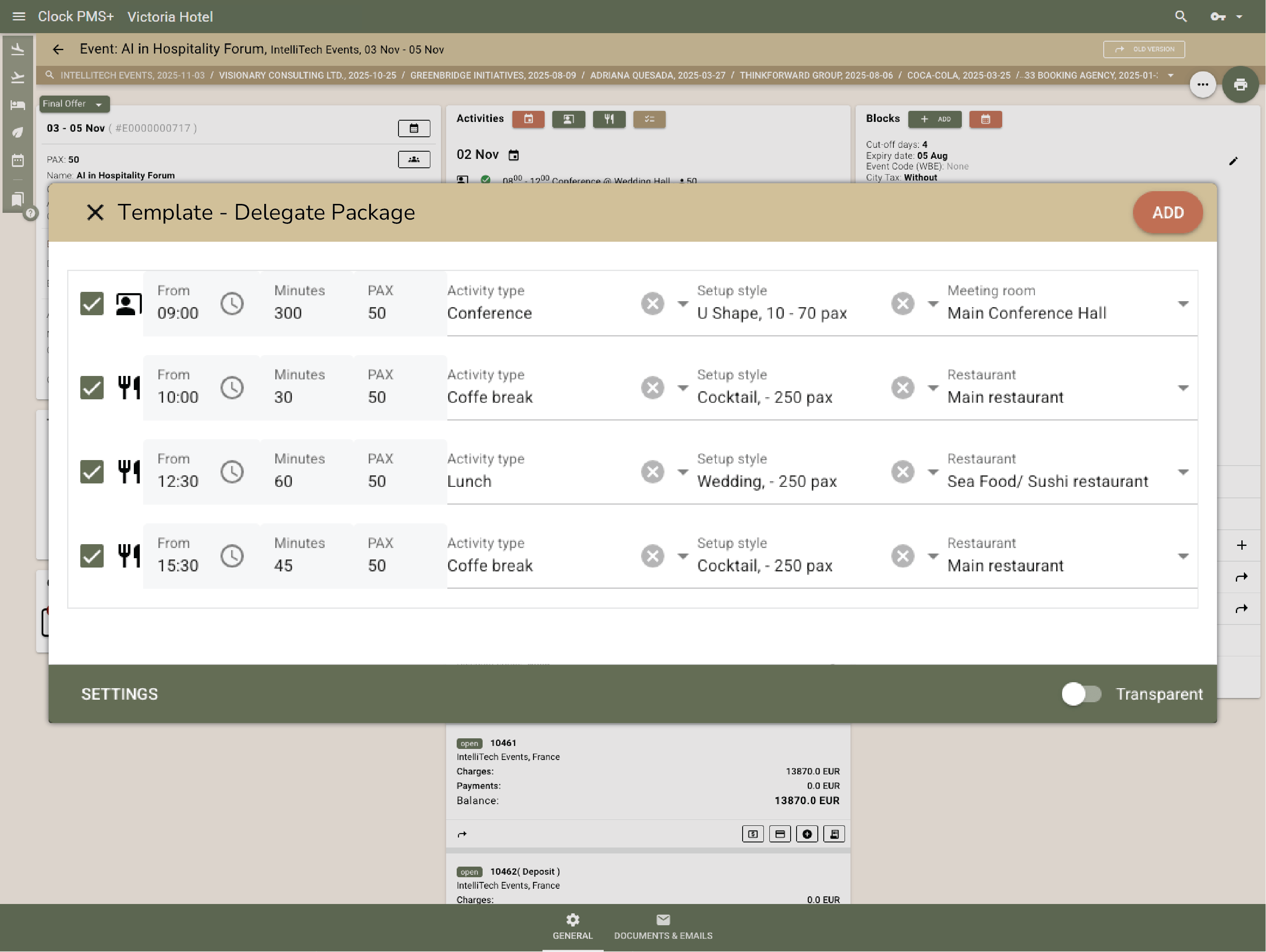 Start faster with event templates