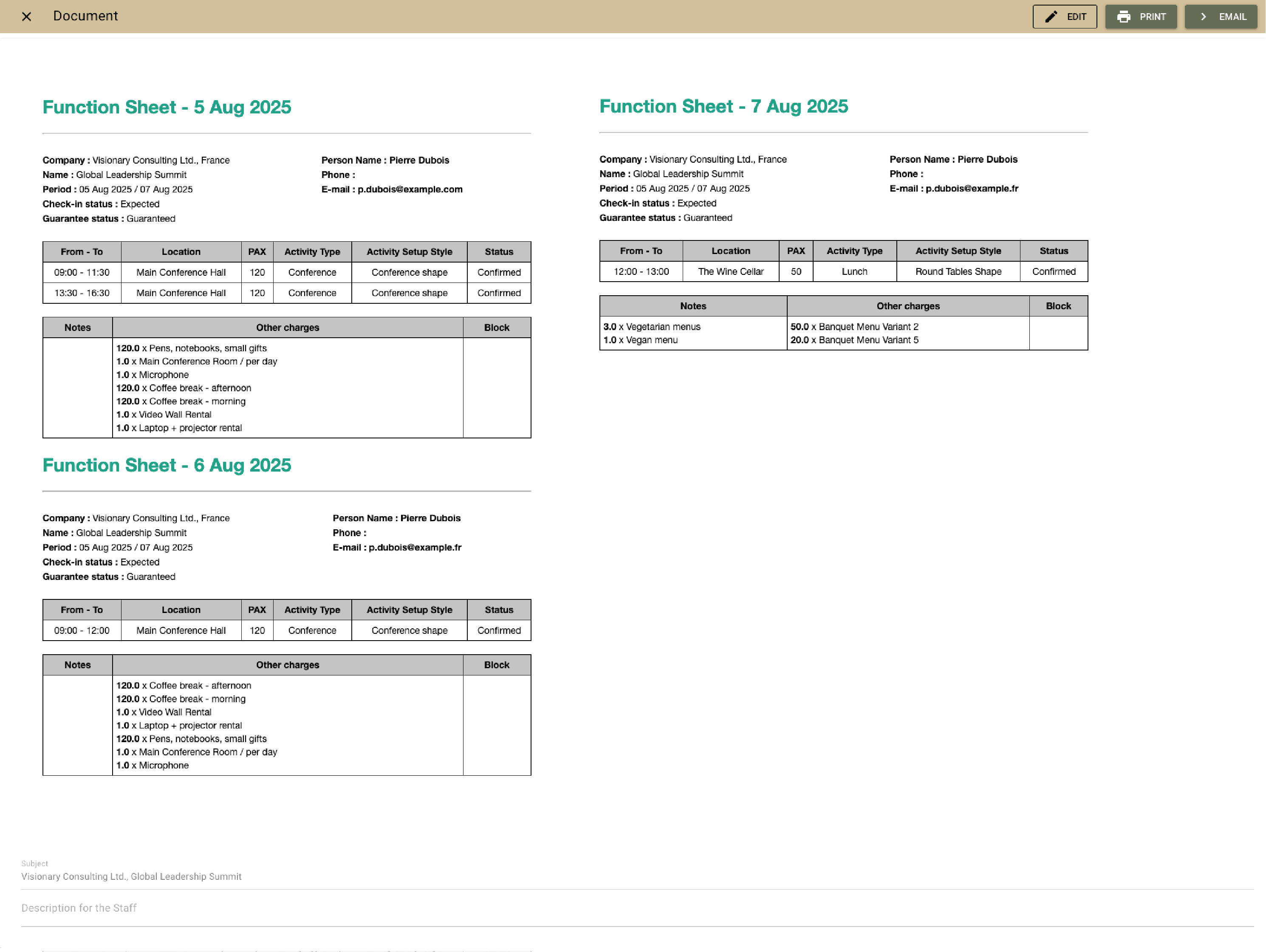 Stay aligned with function sheets