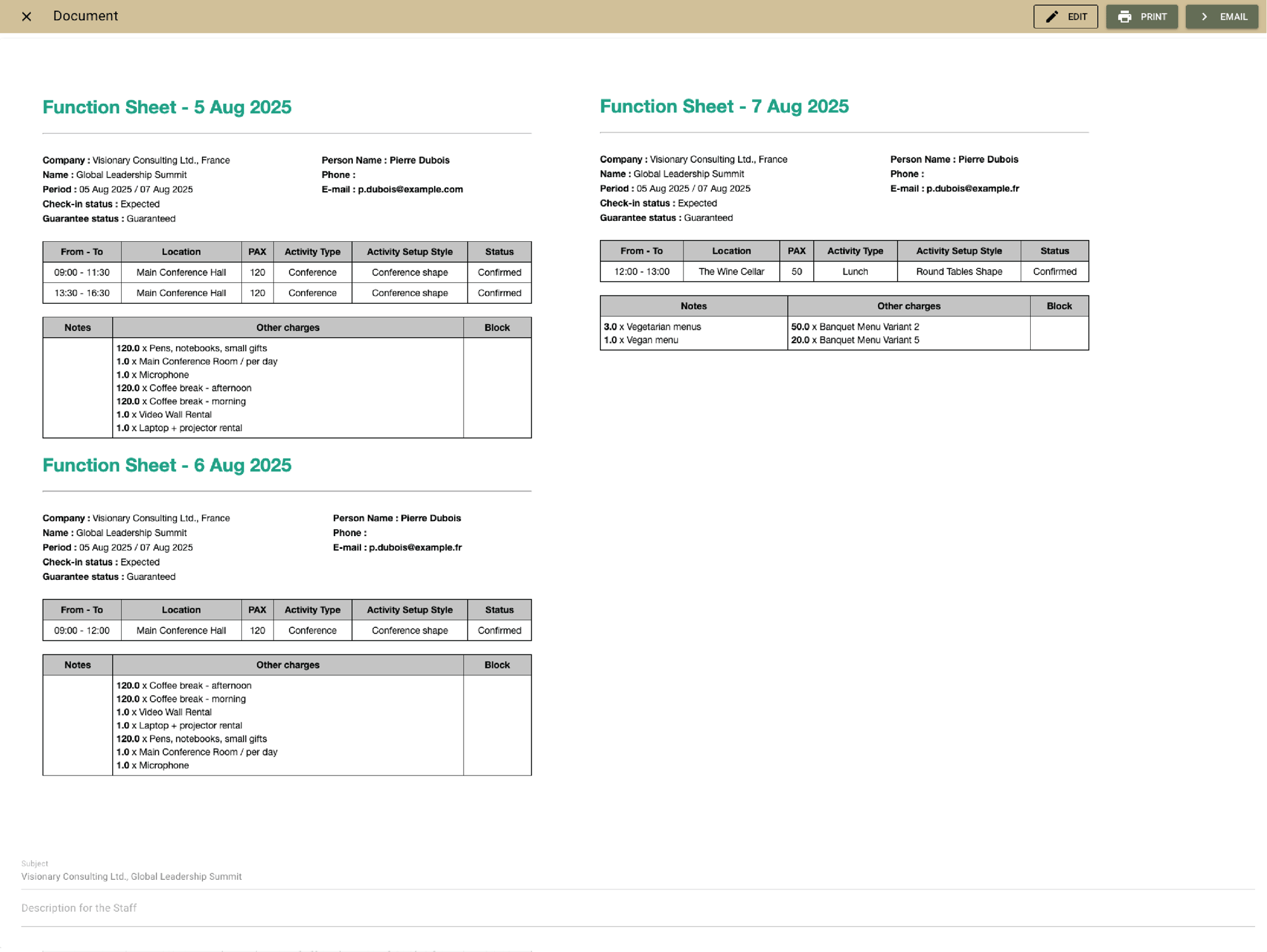 Stay aligned with function sheets
