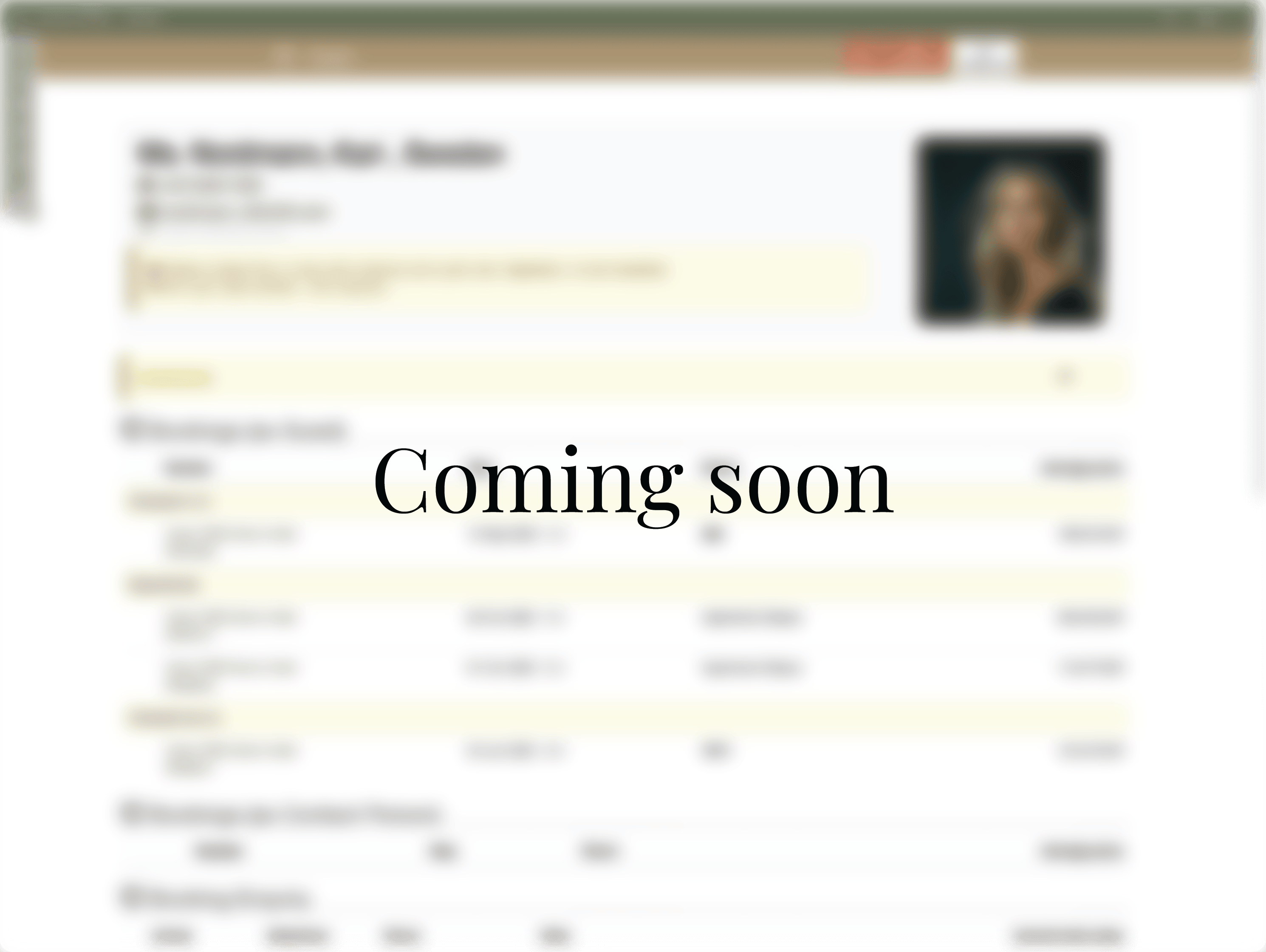 Keep complete guest and company profiles