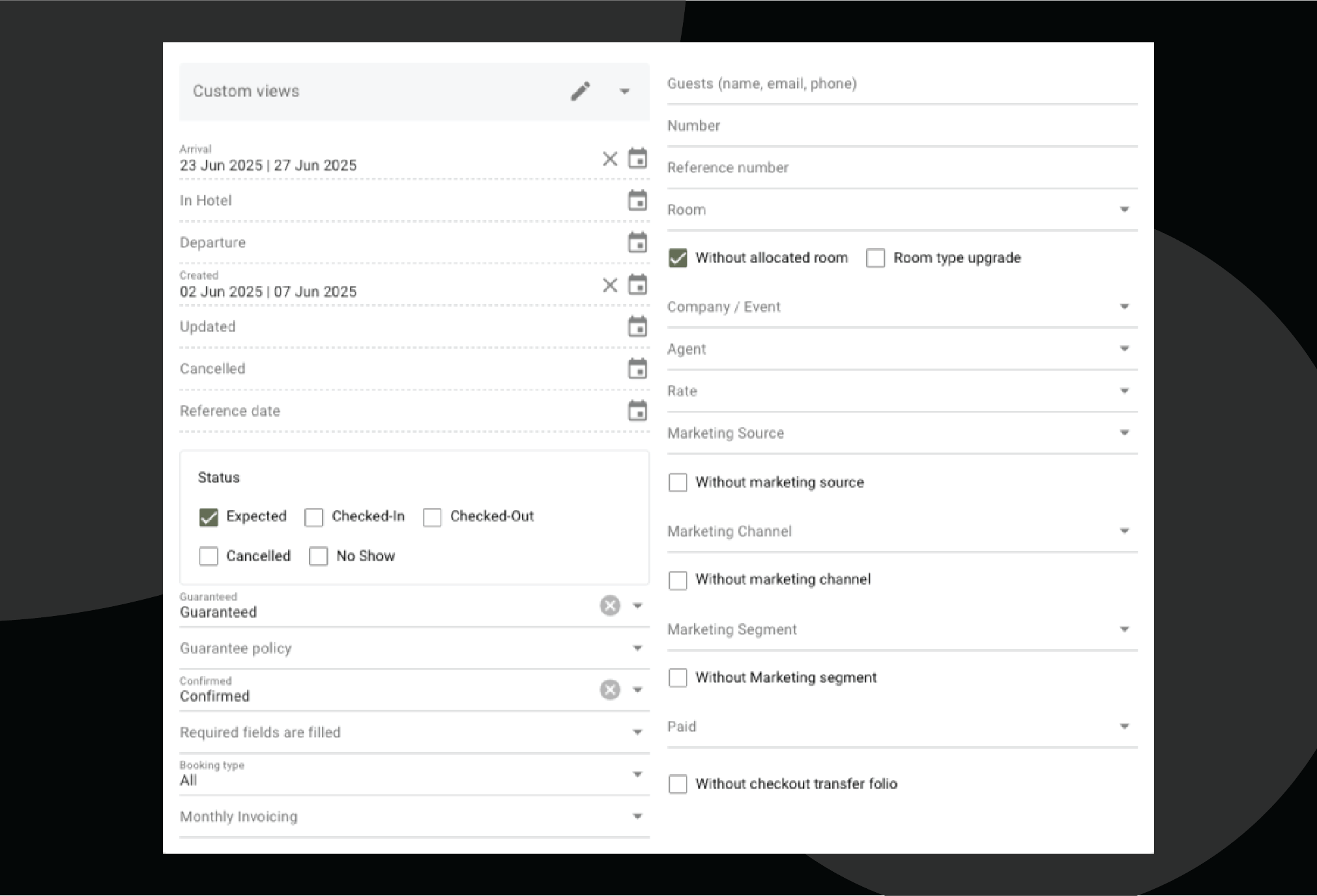 Erkennen Sie mit detaillierten Buchungsdaten Trends