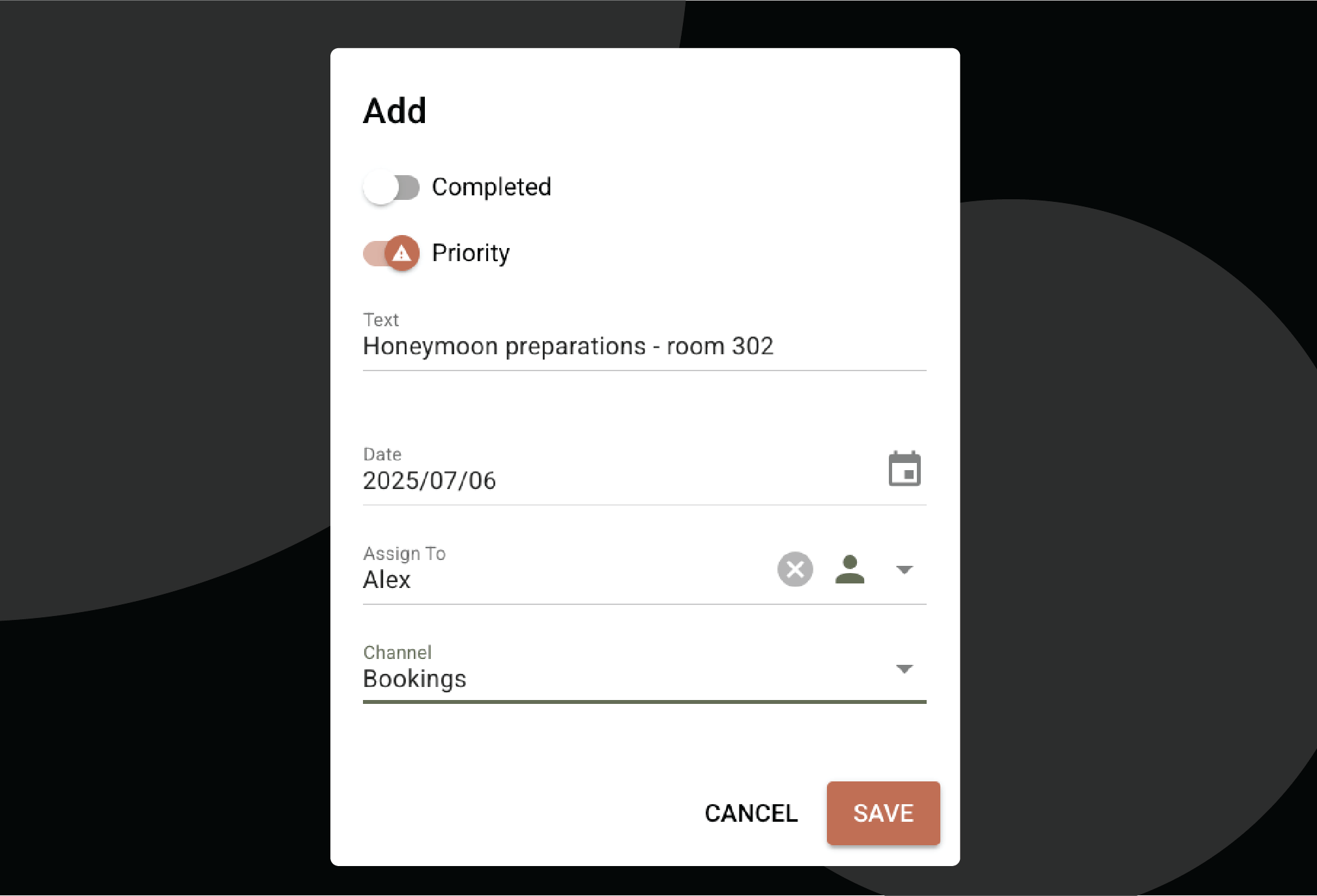 Koordinieren Sie mit ToDos und Notizen Aufgaben