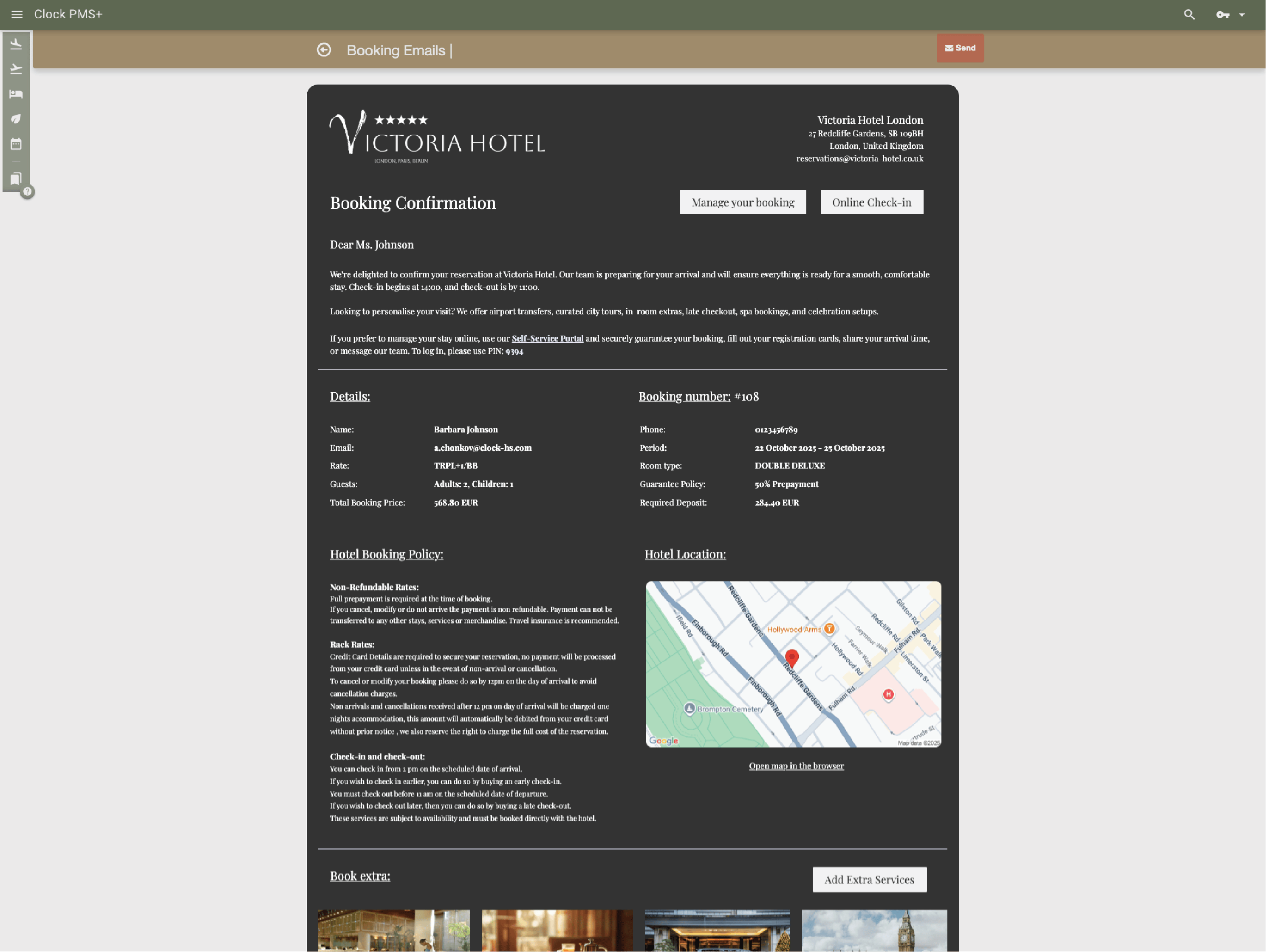 Guest messaging booking confirmation
