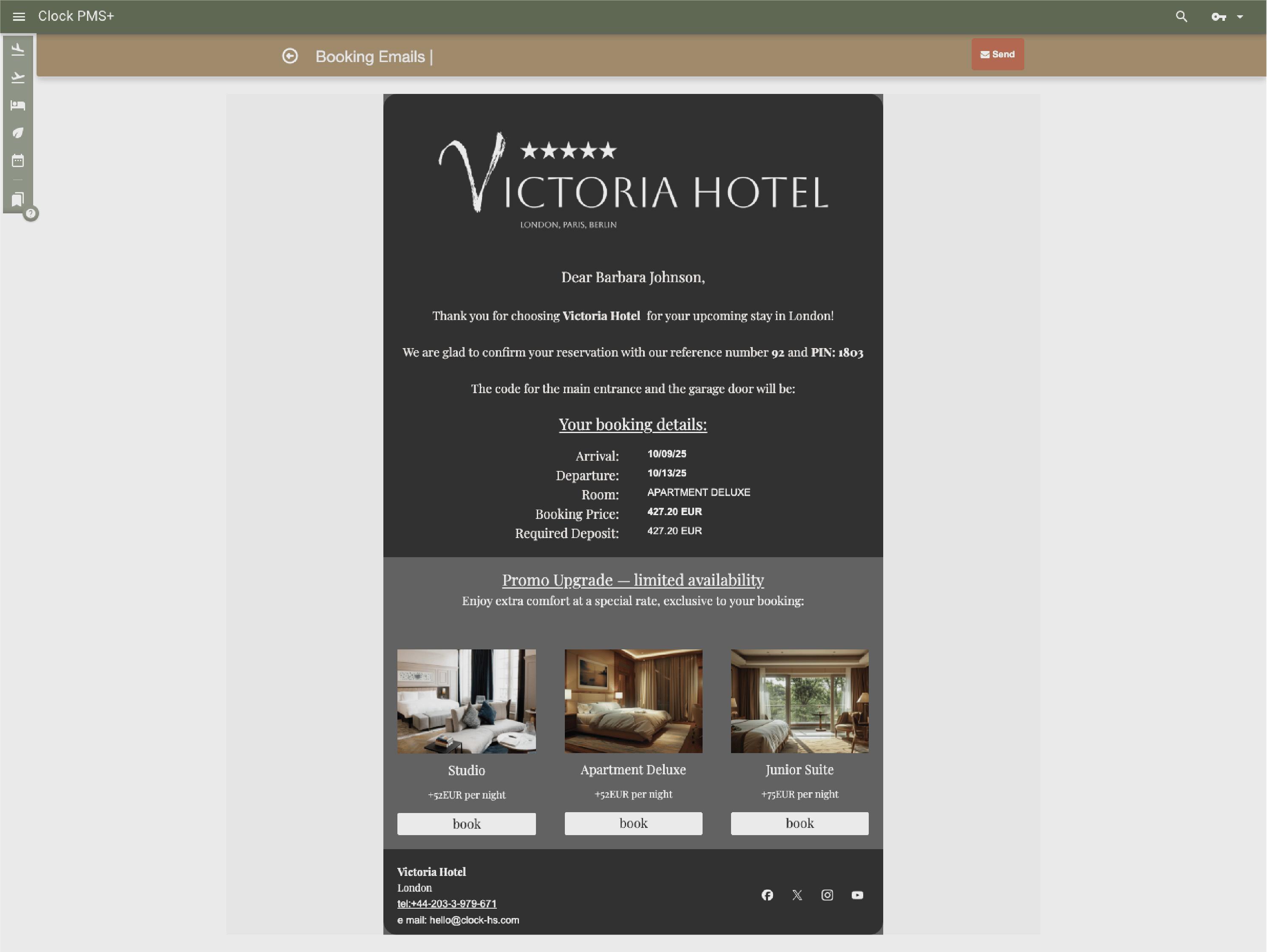 Guest messaging room upgrade